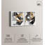 Ensemble de 2 décorations murales bohème glamour doré de luxe par Art Remedy, cadre blanc, 37 x 46-1350153830-1350153824
