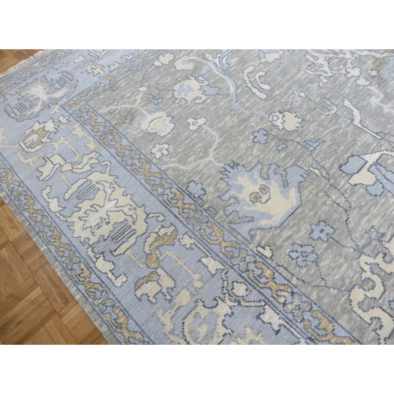 Tapis unique gris de 8 pi 11 po x 12 pi One-of-a-Kind