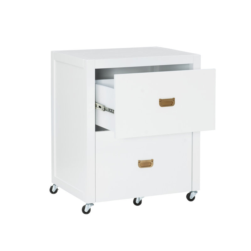 Classeur vertical 2 tiroirs Makan, Blanc
