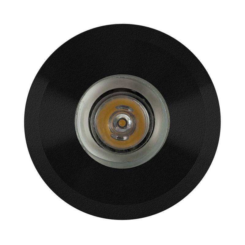 Xamiera Low Voltage Integrated LED Metal Deck Light, Black