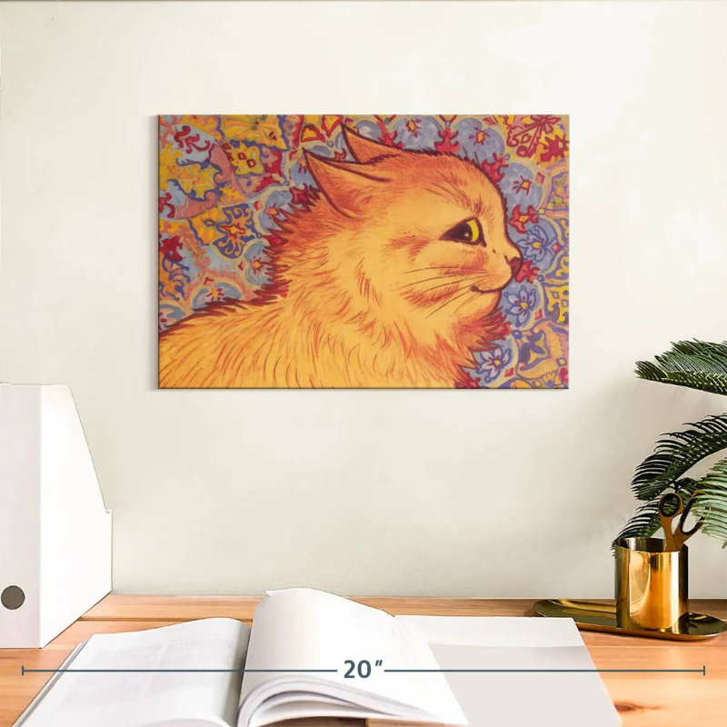 Cat Profile, 8" H x 12" W