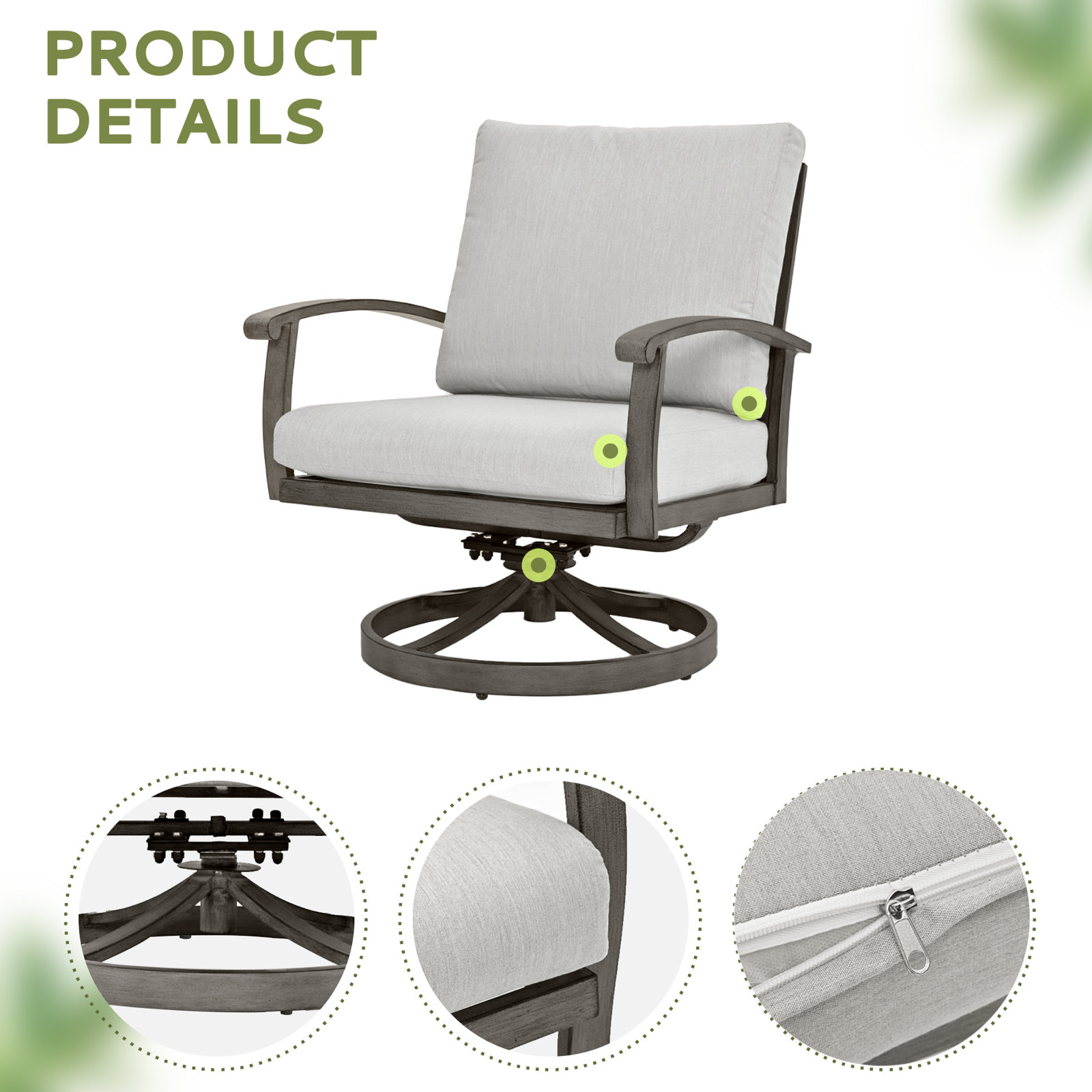 Leigh 2 - Person Patio Conversation Set