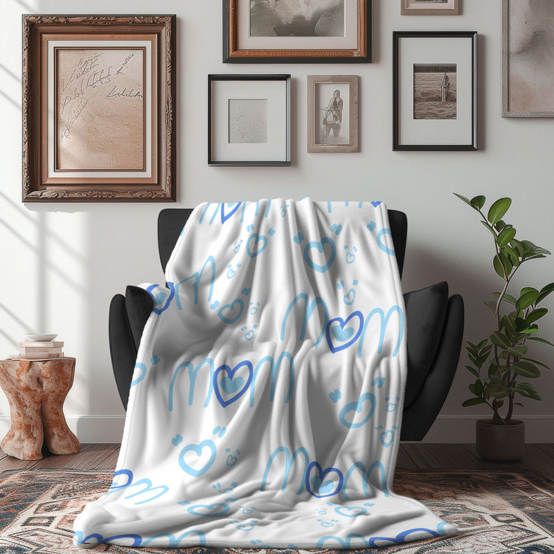Calm Mom - 1 Piece Premium Sherpa Blanket, 60" W x 80" L