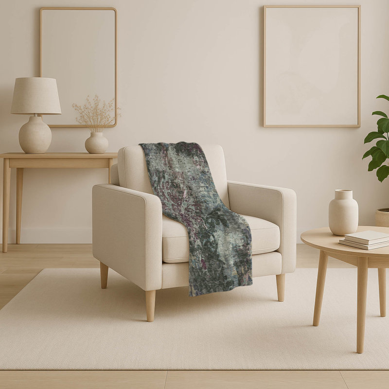 Jeté floral Sherpa ASB875 Addison, Fougère