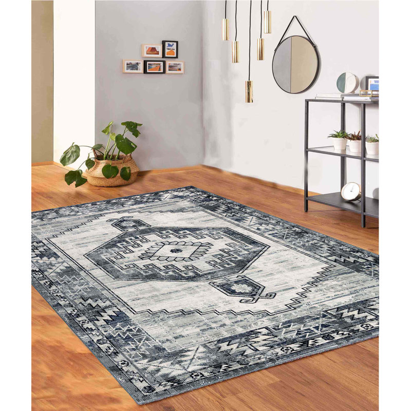 Seham Oriental Indoor Rug, Rectangle 6'7" x 9'7"