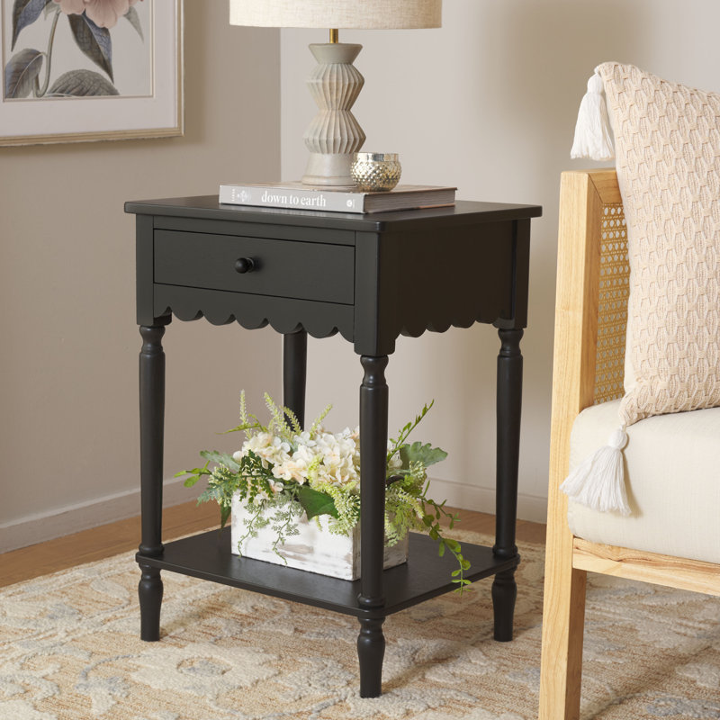 Haven End Table, Matte Black