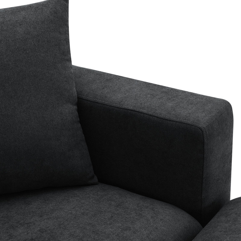 Tissu moderne en forme de L avec des instructions convertibles et ne pas laisser de matériau imprimé, 4 canapés pour salon modulaire, plusieurs espaces élégants