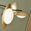Modern 6-Light Gold/Bronze Chandelier