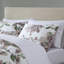 Draps avec édredon taupe et mauve