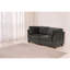 Chaise modulaire 2 pièces en chenille grise, structure en bois pour Peaceful Space House - Chaise en tissu chenille, salle d'étude