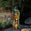 Fontaine de jardin 43 po H 43,8 po avec lumières DEL, fontaine à étages en résine à débit réglable
