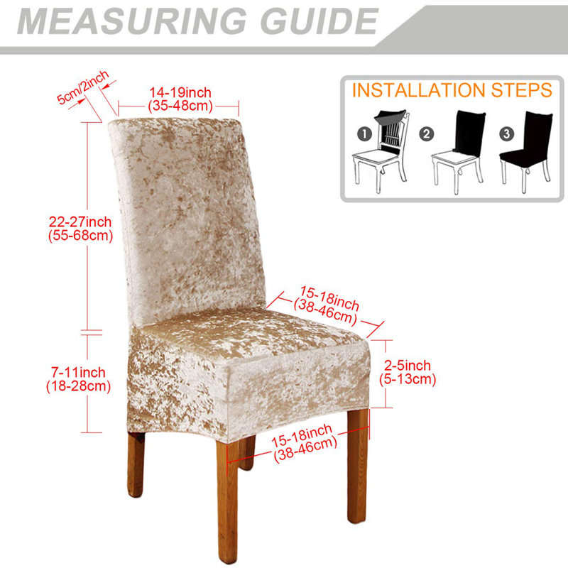Dining Chair Slipcover, Champagne