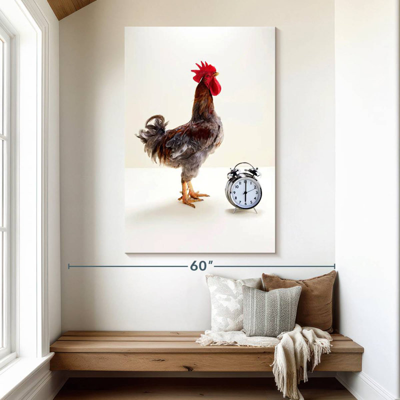 The Noisy Rooster, 51" H x 34" W