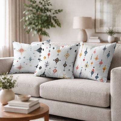 Ensemble de 3 coussins décoratifs marocains - Nomad Spirit Boho
