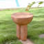Table d'appoint ronde à trois pieds Mgo