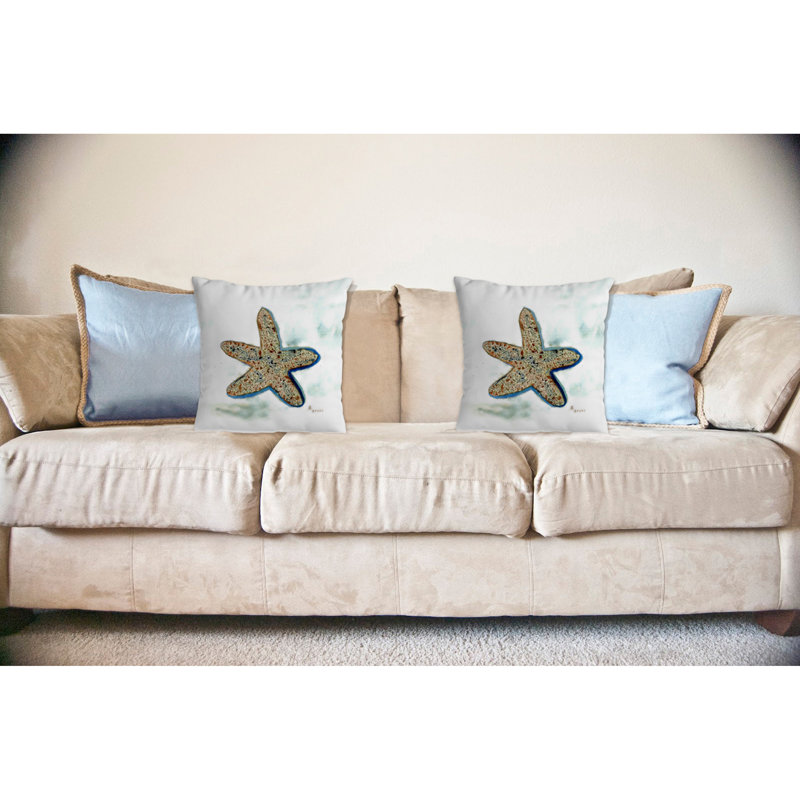 Starfish Starfish Indoor/Outdoor Throw Pillow