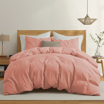 Premium 4-Piece Microfiber Duvet Cover Complete Set