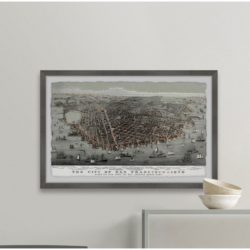 « the city of san francisco » par marmont hill, reproduction d’image sur papier, H 12 po x l 18 po