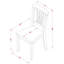 Ensemble de table de salle à manger 5 pièces pour 4 personnes comprenant une table de cuisine ovale avec rallonge papillon et 4 chaises de salle à manger en chêne-1018997434-958729532