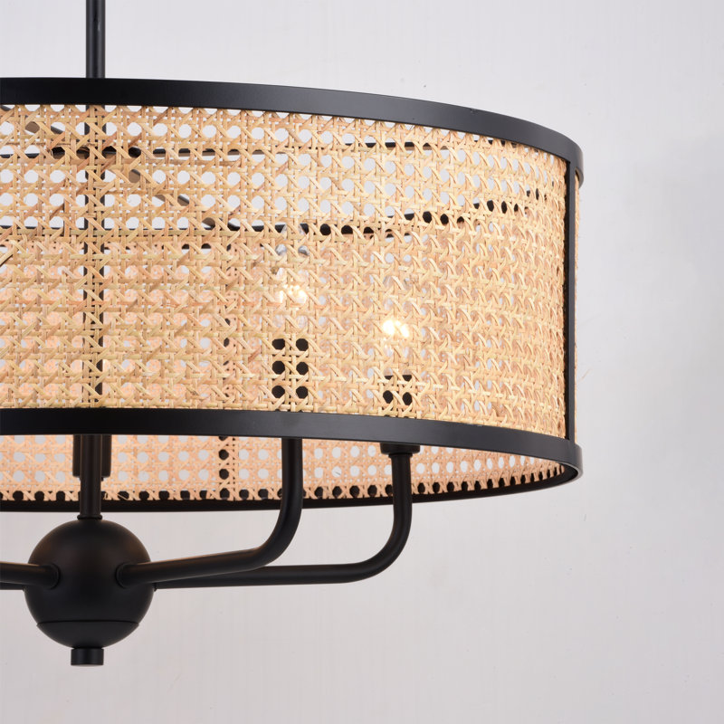 Luminaire suspendu tambour 5 lumières Amoriah