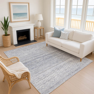 Premium Machine Washable Mayfield AMF2150 Striped Rug