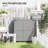 Wooden Potting Bench With 2 Doors,Outdoor Storage Cabinet,Garden Tool Shed With Metal Tabletop And Shelf-121497877