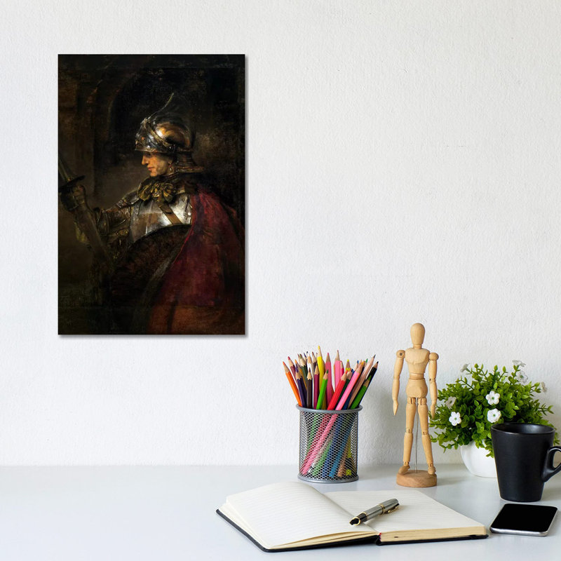 A Man In Armour, 1655 by Rembrandt Van Rijn - Wrapped Canvas Print, 20.32 cm H x 30.48 cm W