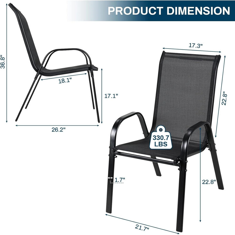 Stacking Patio Dining Side Chair
