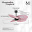 Alessandra Tropical - Five Blade Ceiling Fan - Matte White Finish - Matte White Blades-1004283734-1004283737