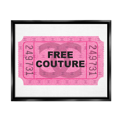 Art graphique «Free Couture» rose par Lil 'Rue