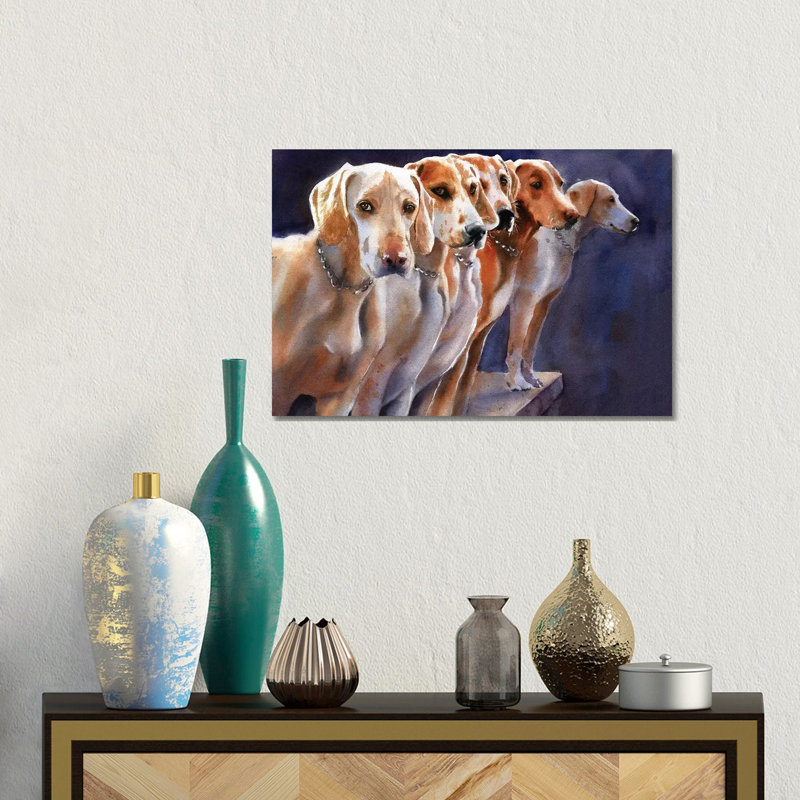 Penn Marydel Hounds 1 Piece Wall Art on Canvas, 30.48 cm H x 45.72 cm W, Canvas