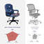 Chaise de bureau ergonomique rembourrée bleu-2031951191
