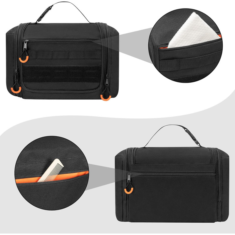 Sac de voyage tactique pour hommes, trousse de toilette suspendue
