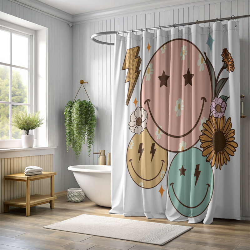Barnicoat Shower Curtain, 74"H x 71"W
