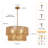 5-Lights Hand-Woven Rattan Pendant Light-1866339115