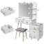 Ensemble de tabouret de coiffeuse Bloye-968391172