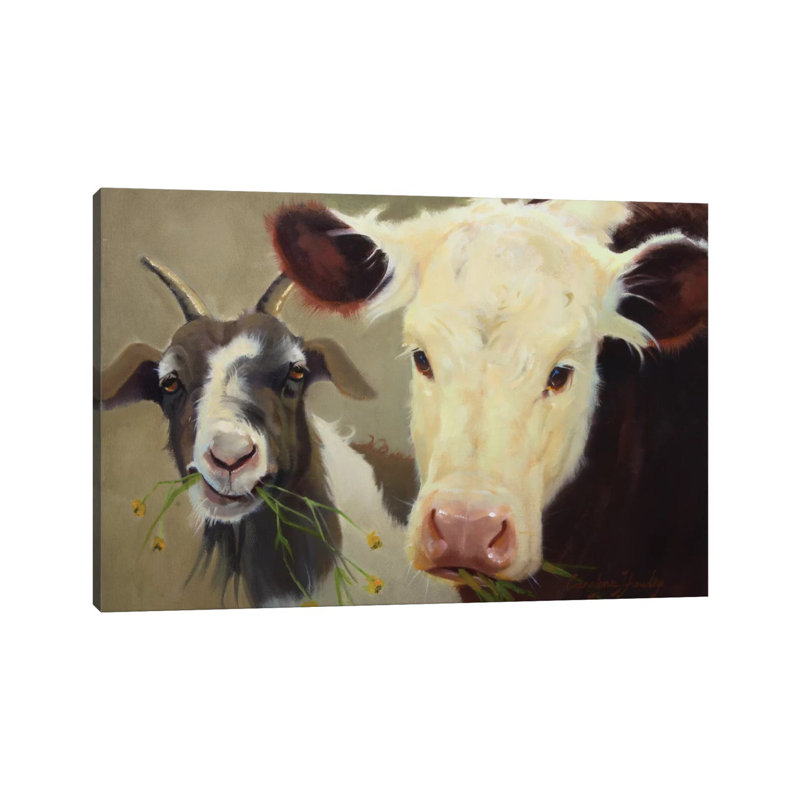 Farm Pals I by Carolyne Hawley - Wrapped Canvas Painting, 30.48 cm H x 45.72 cm W