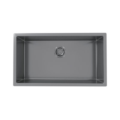 Belfry Kitchen Bergh 450mm W Single Bowl Inox Monarch Flush, Inset Kitchen Sink 0