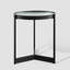 Akay Glass Top End Table-70211110-70211111