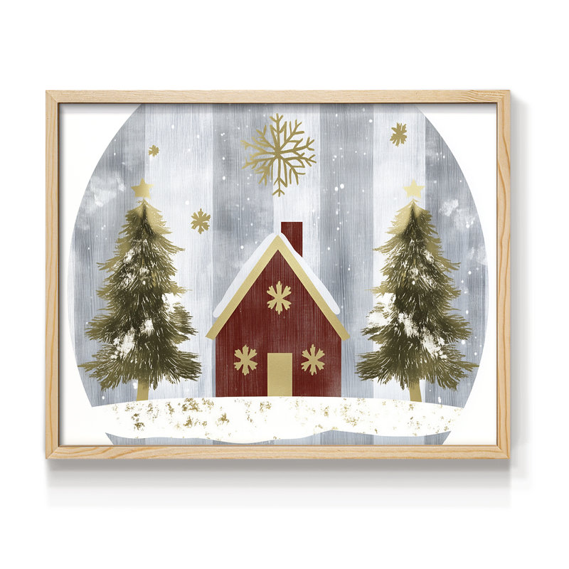 «Chirstmas Art» - CXL - Reproduction encadrée - Restickable, Naturel, H 16 po x l 20 po