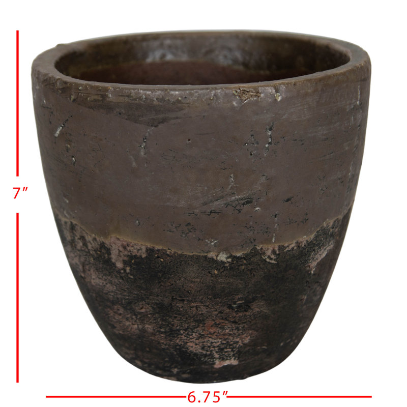 Pot à fleurs en terre cuite