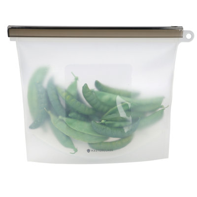MasterClass 1.5-Litre Reusable Food Bag with Leakproof and Airtight Seal, Silicone