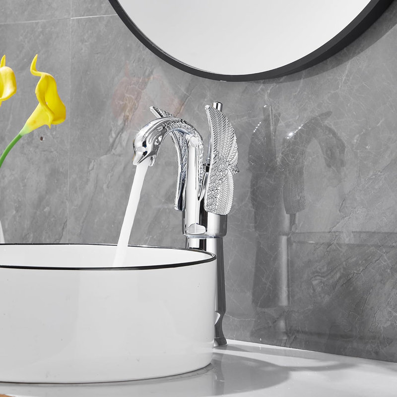 Robinet de salle de bain vasque, Nickel brossé