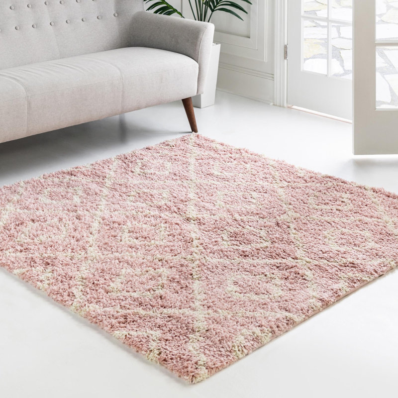 Geometric Indoor Rug, Square 7'10"