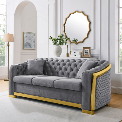 Ensemble de canapé Chesterfield Velvet Luxury
