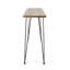 INDUSTRIAL WOOD AND METAL BAR TABLE