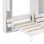 Lit escamotable double avec casiers et armoires
