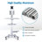 Yescom NexusX Core Rolling Mobile Computer PC Workstation Height Adjustable Laptop Cart Single Mount Silver-54648859