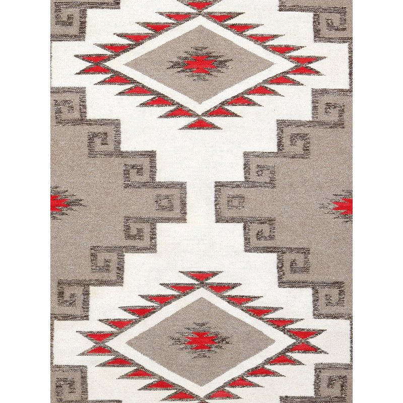 5'X8' Southwestern Area Rug in Ivory