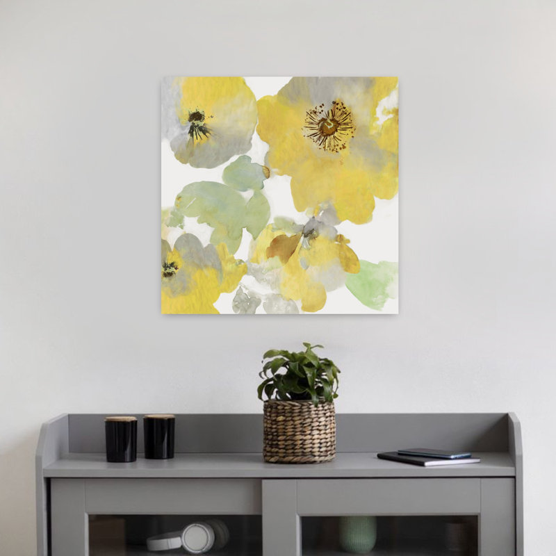 Art floral floral ensoleillé I, H 18 po x l 18 po